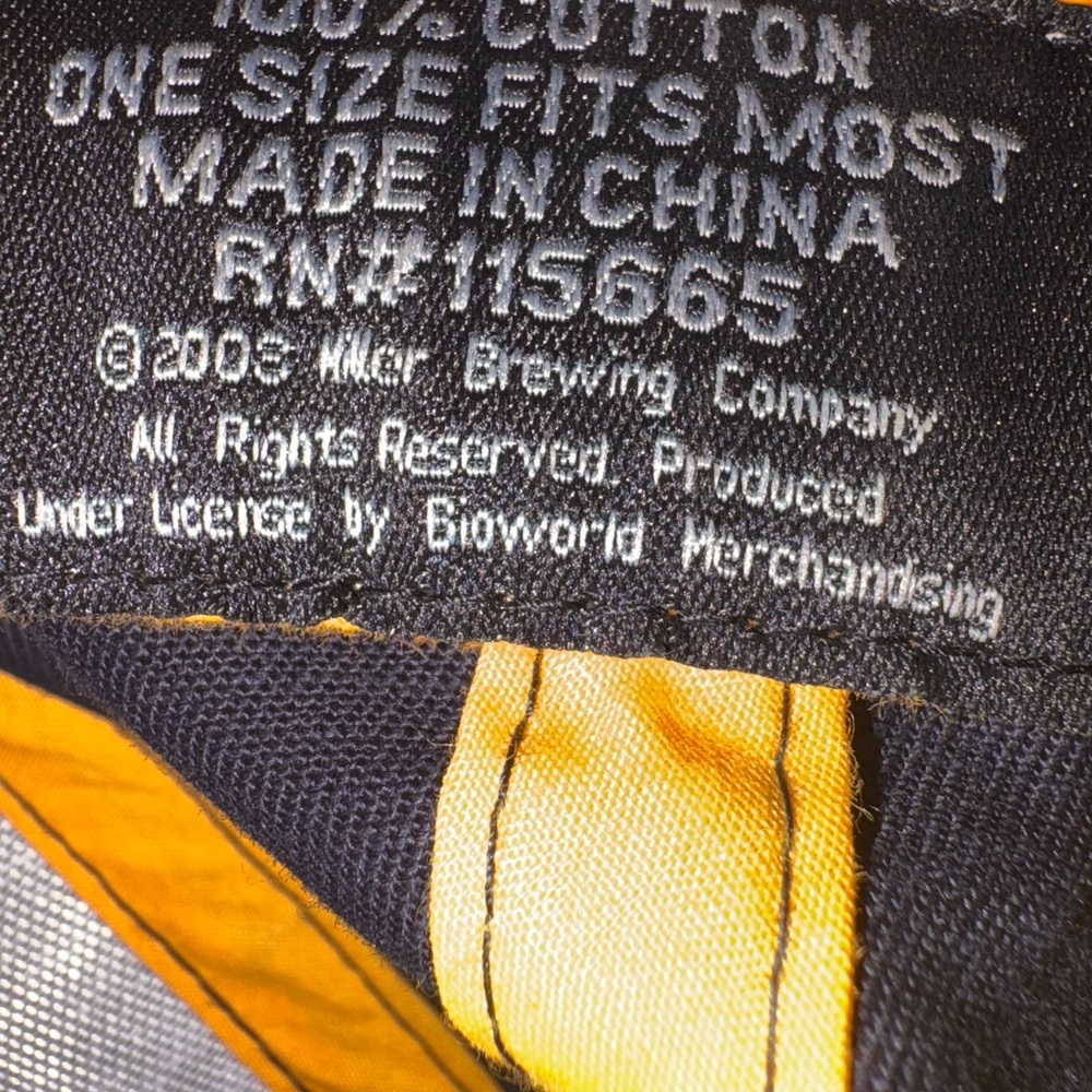 Baseball hat Miller Lite Navy Blue Miller time ball‎ hat 2008 excellent cond! - Picture 6 of 6